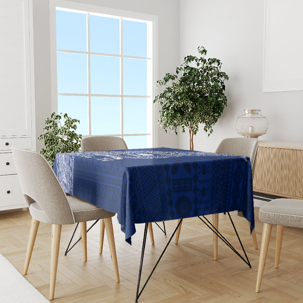 Personalised Fiji Queen Victoria School Tablecloth Fijian Tapa Pattern LT14 - Polynesian Pride