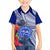 Personalised Samoana High School Family Matching Off Shoulder Maxi Dress and Hawaiian Shirt American Samoa Schools Polynesian Tropical Flowers LT14 Son's Shirt Blue - Polynesian Pride