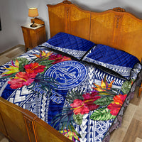 Personalised Samoana High School Quilt Bed Set American Samoa Schools Polynesian Tropical Flowers LT14 - Polynesian Pride