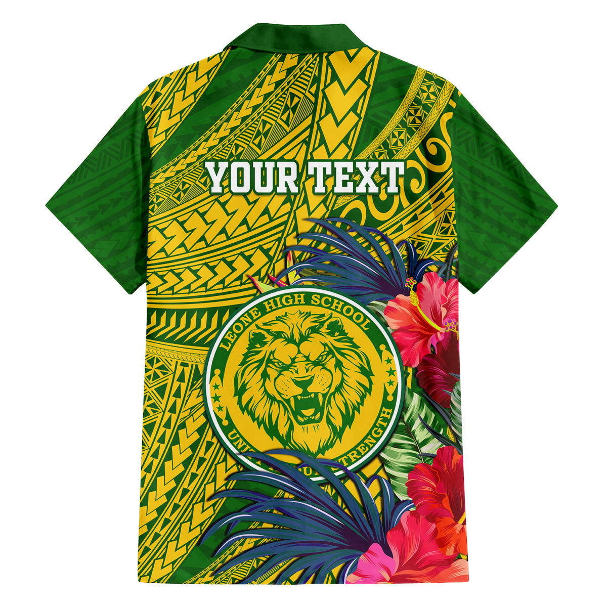 Personalised Leone High School Family Matching Summer Maxi Dress and Hawaiian Shirt American Samoa Schools Polynesian Tropical Flowers LT14 - Polynesian Pride