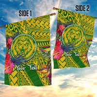 Personalised Leone High School Garden Flag American Samoa Schools Polynesian Tropical Flowers LT14 - Polynesian Pride