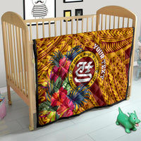 Personalised Tafuna High School Quilt American Samoa Schools Polynesian Tropical Flowers LT14 - Polynesian Pride