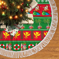 Hawaii Christmas Tree Skirt Mele Kalikimaka LT14 - Polynesian Pride
