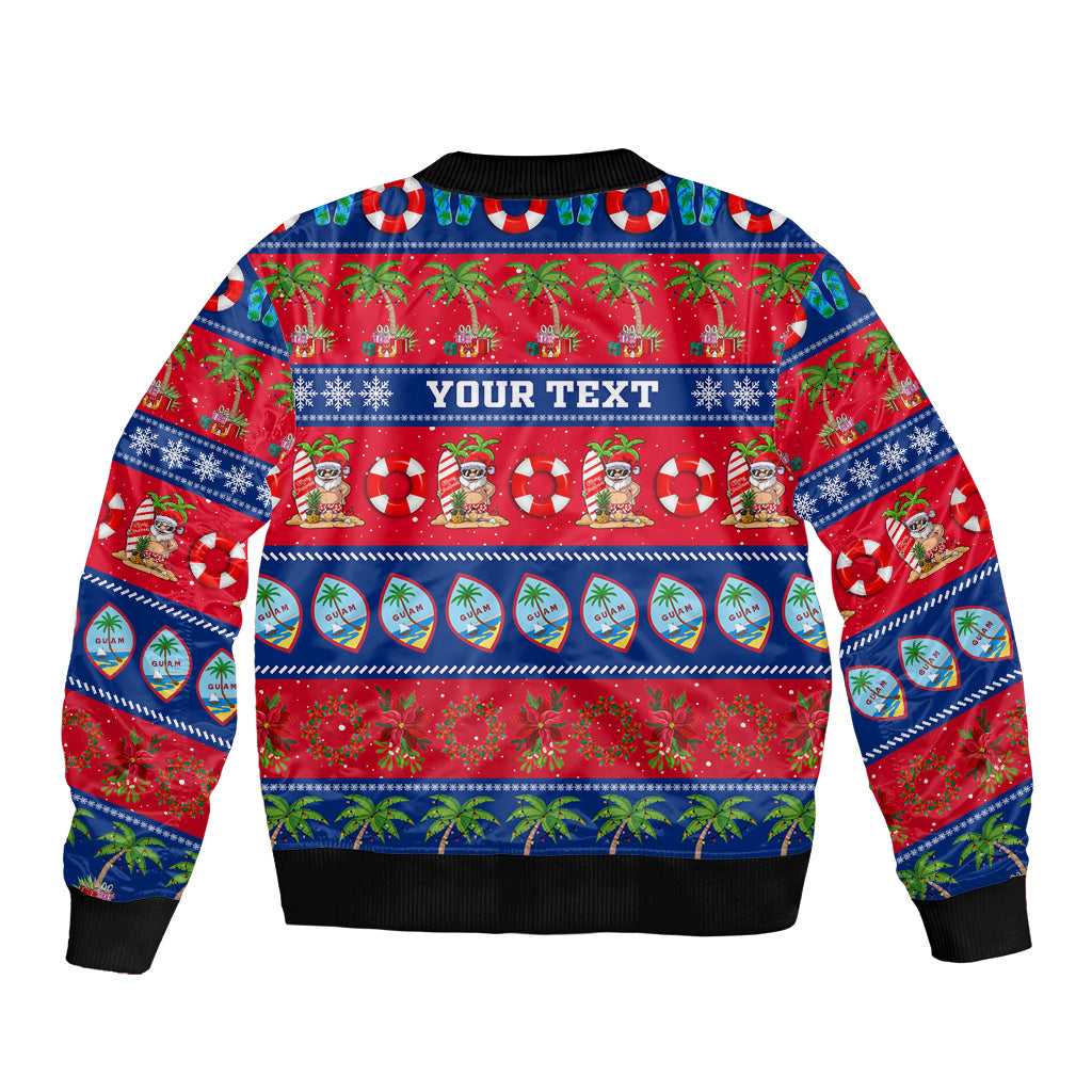 Personalised Guam Christmas Bomber Jacket Felis Pasgua LT14 - Polynesian Pride