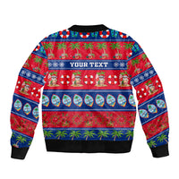 Personalised Guam Christmas Bomber Jacket Felis Pasgua LT14 - Polynesian Pride