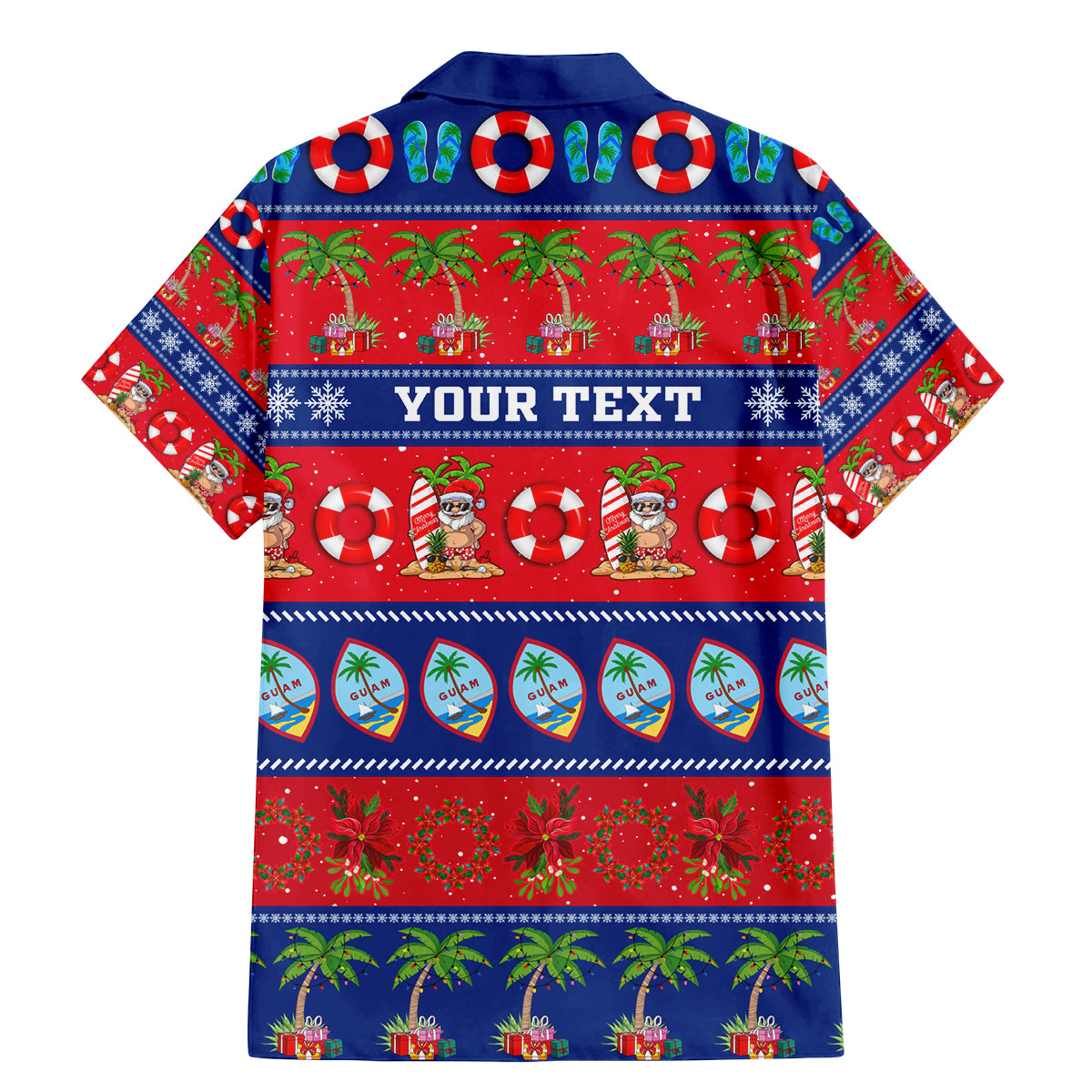 Personalised Guam Christmas Family Matching Mermaid Dress and Hawaiian Shirt Felis Pasgua LT14 - Polynesian Pride