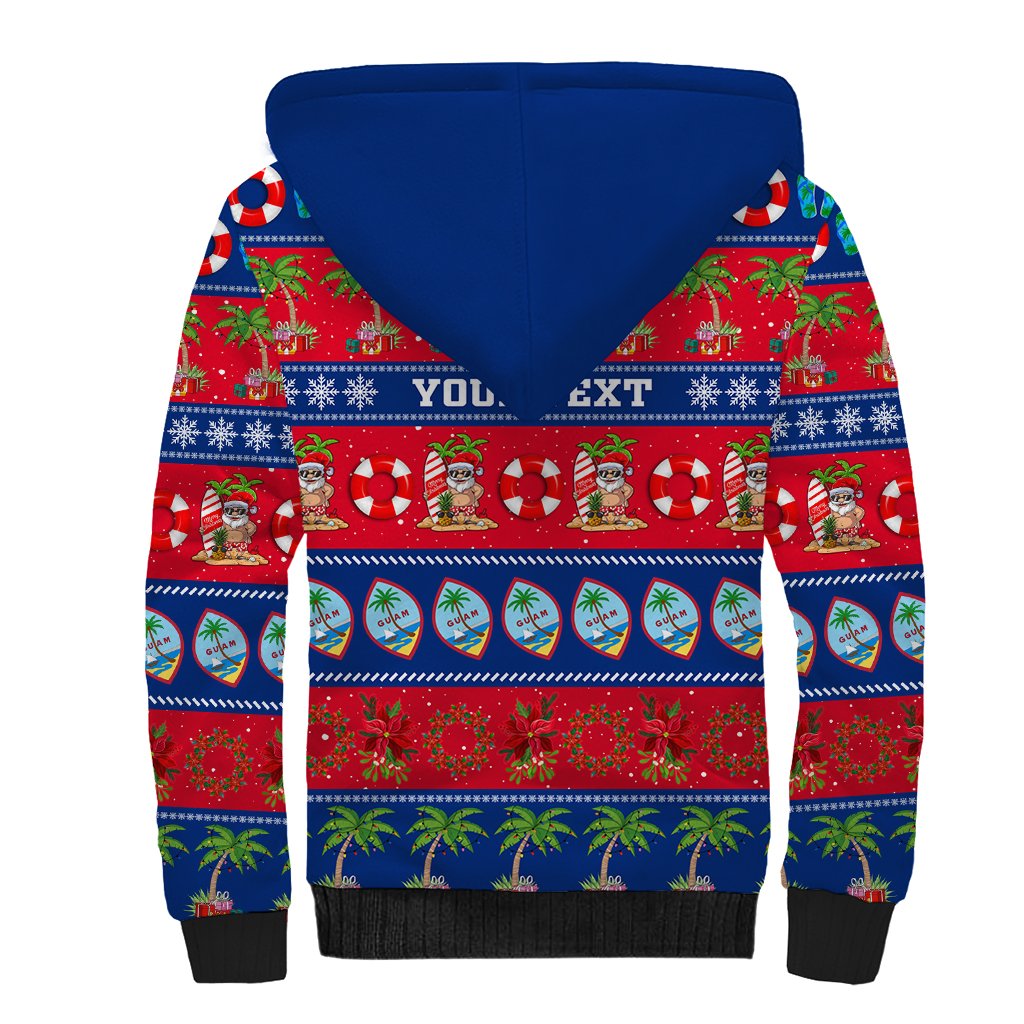 Personalised Guam Christmas Sherpa Hoodie Felis Pasgua LT14 - Polynesian Pride