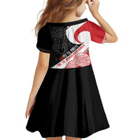 Toitu Te Tiriti Me Te Whakaputanga Family Matching Off Shoulder Short Dress and Hawaiian Shirt Maori Wahaika With Haka Face LT14 - Polynesian Pride