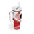 Toitu Te Tiriti Me Te Whakaputanga Tumbler With Handle Maori Wahaika With Haka Face