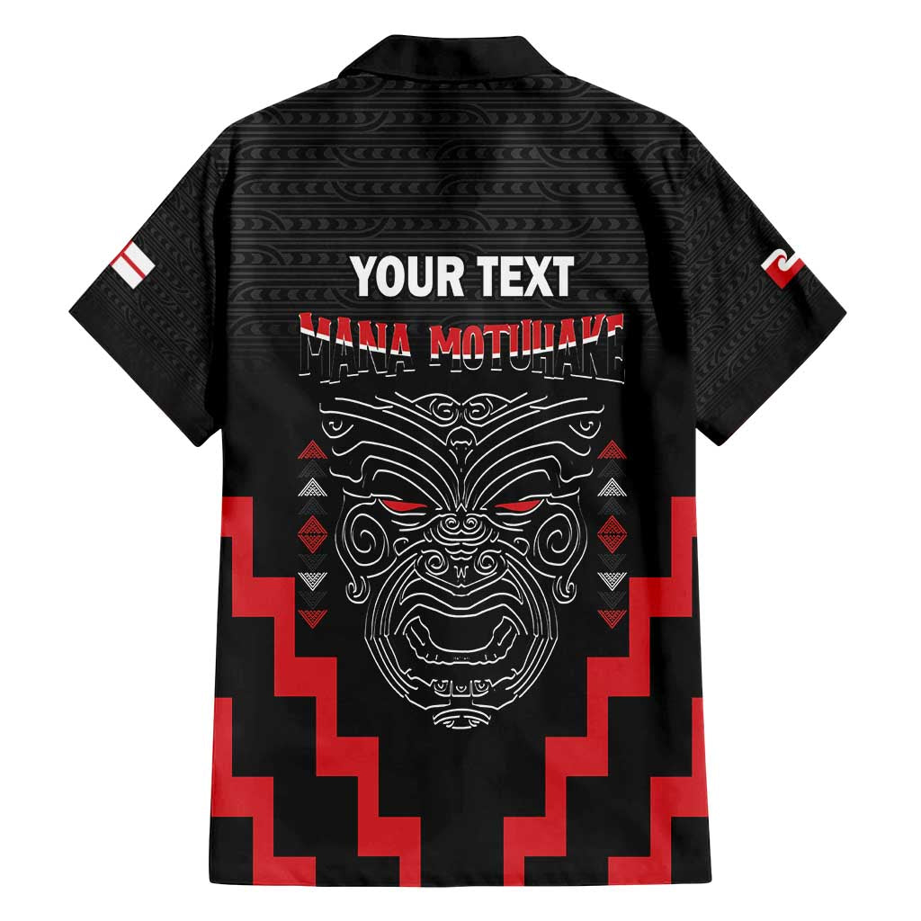 Personalised Toitu Te Tiriti Mana Maori Motuhake Family Matching Tank Maxi Dress and Hawaiian Shirt Aotearoa Haka Face Mix Poutama Art LT14 - Polynesian Pride