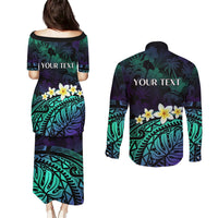 Personalised Pasifika Festival Auckland Couples Matching Puletasi and Long Sleeve Button Shirt 2024 Pacific Islands Polynesian Pattern LT14 - Polynesian Pride