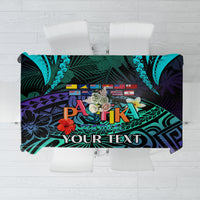 Personalised Pasifika Festival Auckland Tablecloth 2024 Pacific Islands Polynesian Pattern LT14 Purple - Polynesian Pride