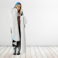 Personalised Honolulu Aloha Hawaii Hooded Blanket Tropical Leaves With Hula Girl LT14 - Polynesian Pride