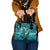 Personalised New Zealand Waitangi Day Shoulder Handbag Hei Tiki With Maori Waka - Whakarare Pattern