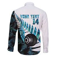 New Zealand Lawn Bowls Custom Family Matching Mermaid Dress and Hawaiian Shirt Aotearoa Silver Fern Paua Shell LT14 - Polynesian Pride