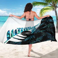 New Zealand Lawn Bowls Custom Sarong Aotearoa Silver Fern Paua Shell LT14 - Polynesian Pride