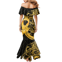 Polynesia Bone Cancer Awareness Mermaid Dress Fight Warriors