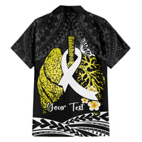 Personalised Polynesia World Lung Cancer Day Family Matching Short Sleeve Bodycon Dress and Hawaiian Shirt Faith Hope Love LT14 - Polynesian Pride