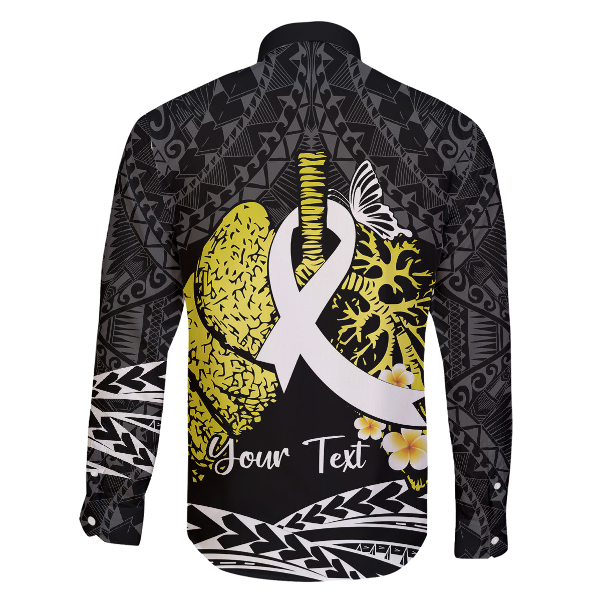 Personalised Polynesia World Lung Cancer Day Family Matching Tank Maxi Dress and Hawaiian Shirt Faith Hope Love LT14 - Polynesian Pride