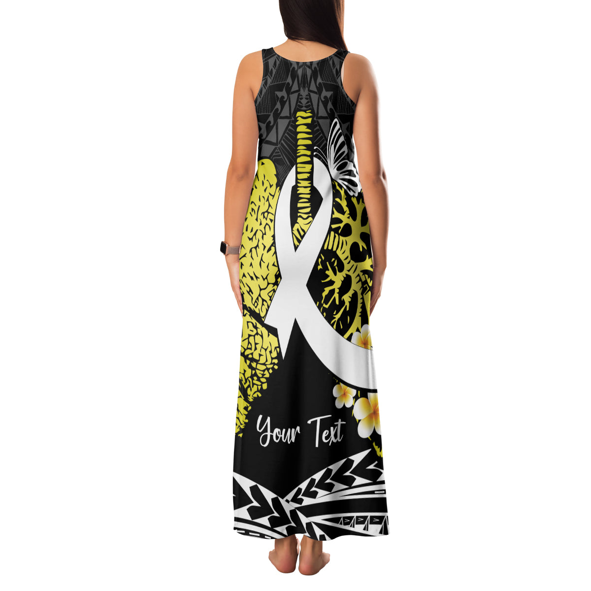 Personalised Polynesia World Lung Cancer Day Family Matching Tank Maxi Dress and Hawaiian Shirt Faith Hope Love LT14 - Polynesian Pride