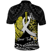 Personalised Polynesia World Lung Cancer Day Polo Shirt Faith Hope Love