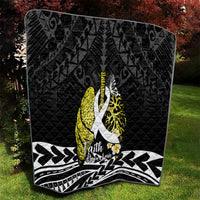 Polynesia World Lung Cancer Day Quilt Faith Hope Love