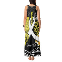 Personalised Polynesia World Lung Cancer Day Tank Maxi Dress Faith Hope Love LT14 - Polynesian Pride