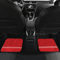 Personalised In September We Wear Red Car Mats Polynesia Blood Cancer Awareness