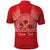 Personalised In September We Wear Red Polo Shirt Polynesia Blood Cancer Awareness