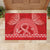 Personalised In September We Wear Red Rubber Doormat Polynesia Blood Cancer Awareness