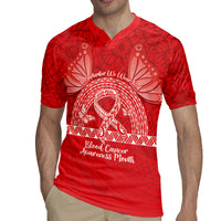 Personalised In September We Wear Red Rugby Jersey Polynesia Blood Cancer Awareness LT14 - Polynesian Pride