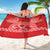 Personalised In September We Wear Red Sarong Polynesia Blood Cancer Awareness