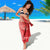 Personalised In September We Wear Red Sarong Polynesia Blood Cancer Awareness