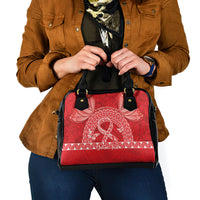 Personalised In September We Wear Red Shoulder Handbag Polynesia Blood Cancer Awareness LT14 - Polynesian Pride
