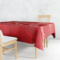 Personalised In September We Wear Red Tablecloth Polynesia Blood Cancer Awareness LT14 - Polynesian Pride