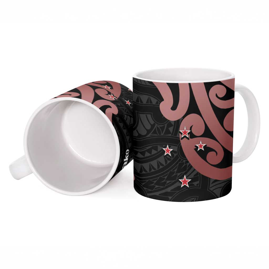 New Zealand Mangopare Tamanako Ceramic Mug Aotearoa Maori - Polynesian Pride