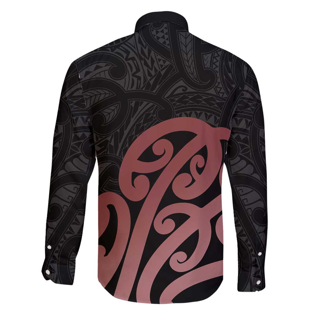 New Zealand Mangopare Tamanako Family Matching Long Sleeve Bodycon Dress and Hawaiian Shirt Aotearoa Maori LT14 - Polynesian Pride
