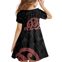 New Zealand Mangopare Tamanako Family Matching Short Sleeve Bodycon Dress and Hawaiian Shirt Aotearoa Maori LT14 - Polynesian Pride