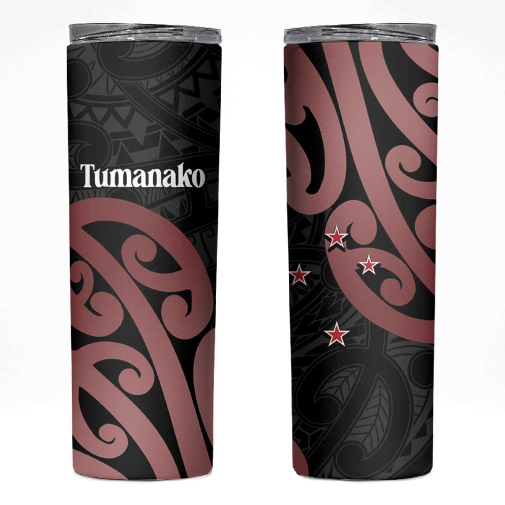 New Zealand Mangopare Tamanako Skinny Tumbler Aotearoa Maori LT14 Brown - Polynesian Pride
