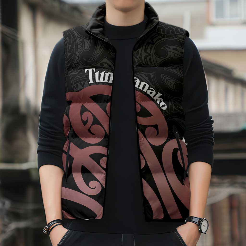 New Zealand Mangopare Tamanako Sleeveless Puffer Jacket Aotearoa Maori - Polynesian Pride