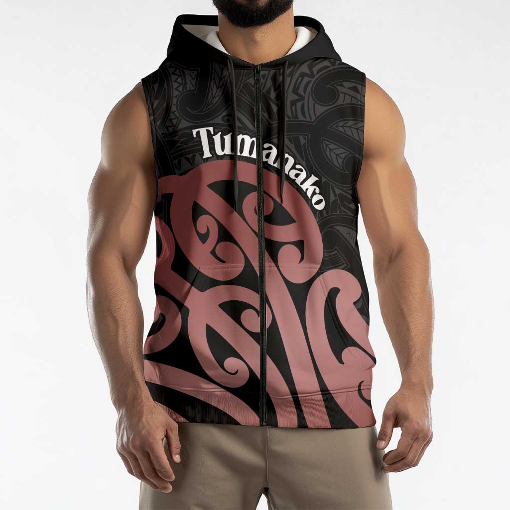 New Zealand Mangopare Tamanako Sleeveless Zip Hoodie Aotearoa Maori LT14 - Polynesian Pride