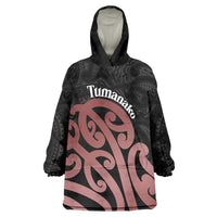 New Zealand Mangopare Tamanako Wearable Blanket Hoodie Aotearoa Maori LT14 One Size Brown - Polynesian Pride