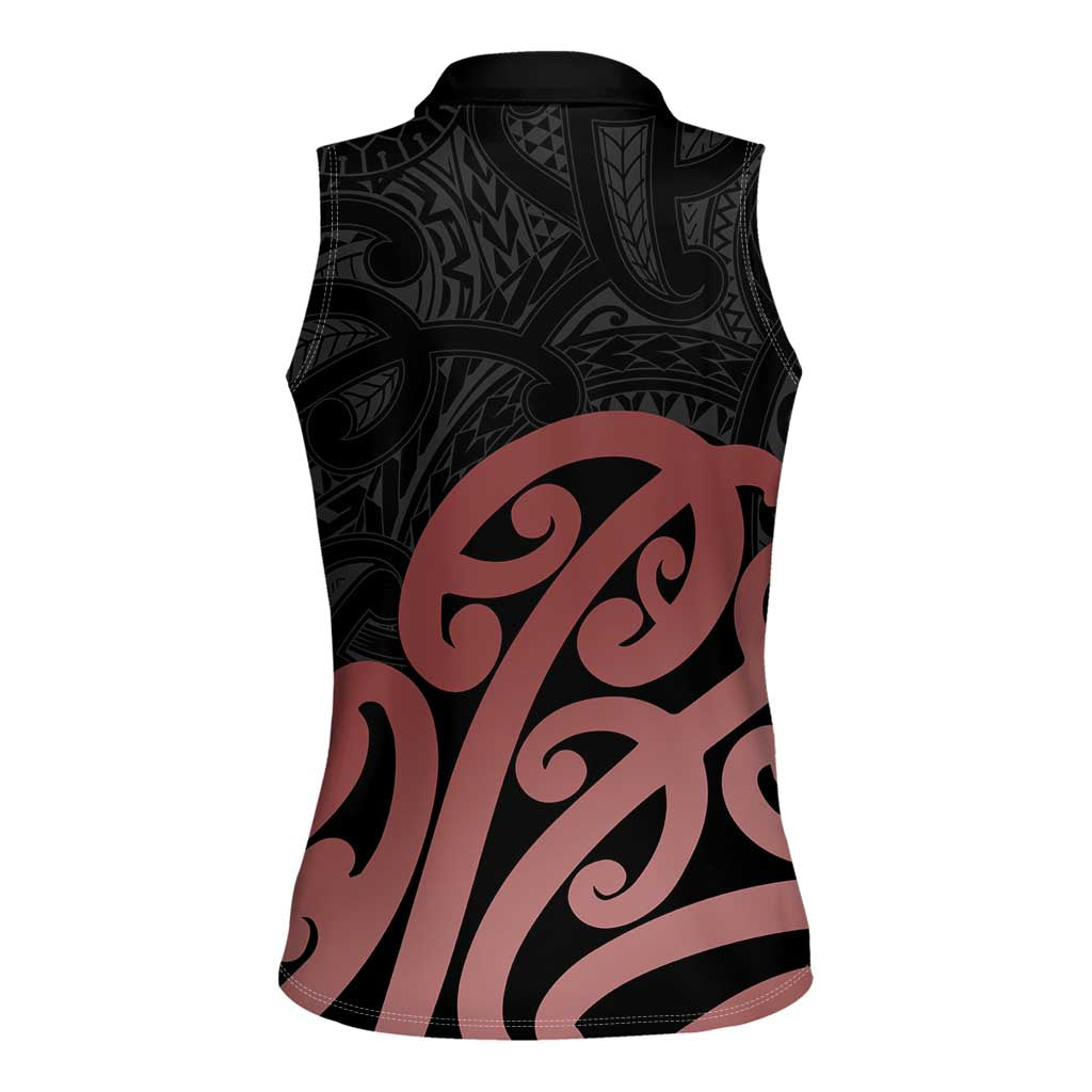 New Zealand Mangopare Tamanako Women Sleeveless Polo Shirt Aotearoa Maori LT14 - Polynesian Pride