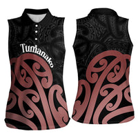 New Zealand Mangopare Tamanako Women Sleeveless Polo Shirt Aotearoa Maori LT14 - Polynesian Pride