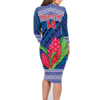 Custom Samoa Rugby Family Matching Long Sleeve Bodycon Dress and Hawaiian Shirt 2024 Go Champions Samoan Gingers LT14 - Polynesian Pride