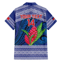 Custom Samoa Rugby Family Matching Off The Shoulder Long Sleeve Dress and Hawaiian Shirt 2024 Go Champions Samoan Gingers LT14 - Polynesian Pride
