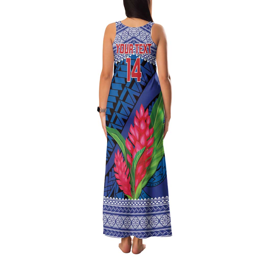 Custom Samoa Rugby Family Matching Tank Maxi Dress and Hawaiian Shirt 2024 Go Champions Samoan Gingers
