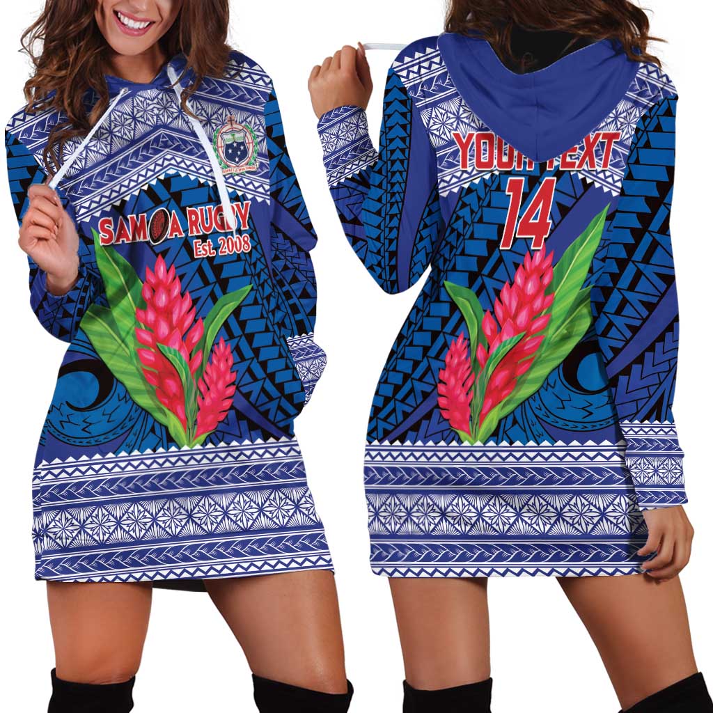 Custom Samoa Rugby Hoodie Dress 2024 Go Champions Samoan Gingers LT14 - Polynesian Pride