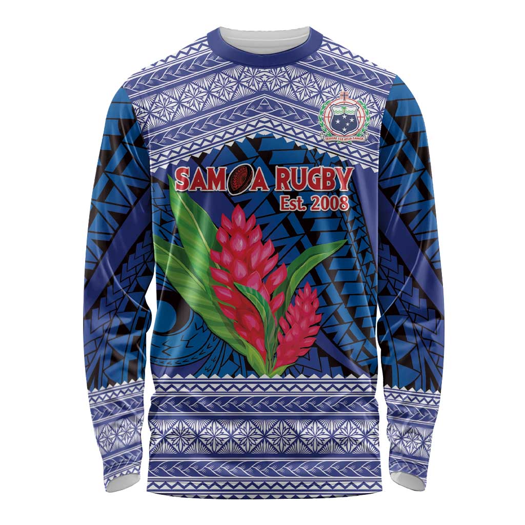 Custom Samoa Rugby Long Sleeve Shirt 2024 Go Champions Samoan Gingers