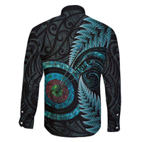 New Zealand Archery Family Matching Puletasi and Hawaiian Shirt Aotearoa Silver Fern Maori LT14 - Polynesian Pride